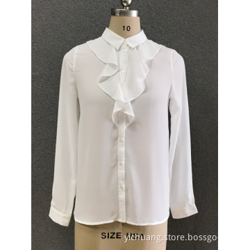 chemise en mousseline de soie blanche